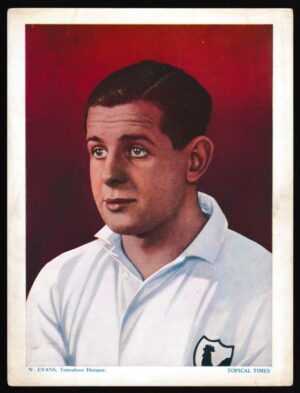 Topical Times - 'Footballers - Coloured' (1934) - W. Evans (Spurs)