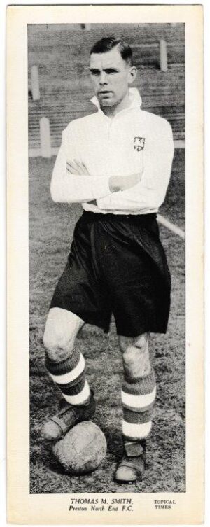 Topical Times - 'Star Footballers 1938/39 (English)' (1938) - Card #13 - Thomas M. Smith (Preston North End)
