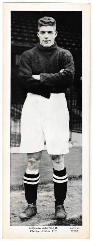Topical Times - 'Star Footballers 1938/39 (English)' (1938) - Card #4 - Samuel Bartram (Charlton Athletic)