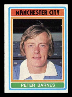 Topps (UK) - 'Footballers (Blue Back 221-330)' (1976) - Peter Barnes (Manchester City) Topps (UK) - 'Footballers (Blue Back 221-330)' (1976) - Peter Barnes (Manchester City)