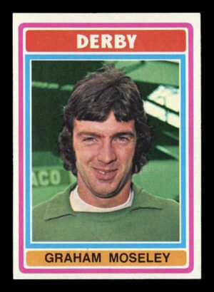 Topps (UK) - 'Footballers (Blue Back 221-330)' (1976) - Graham Moseley (Derby County)