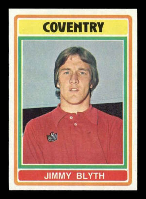 Topps (UK) - 'Footballers (Blue Back 221-330)' (1976) - Jim Blyth (Coventry City) Topps (UK) - 'Footballers (Blue Back 221-330)' (1976) - Jim Blyth (Coventry City)