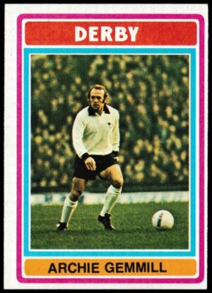 Topps (UK) - 'Footballers (Blue Back 1-110) Card #87 - Archie Gemmill (Derby County)