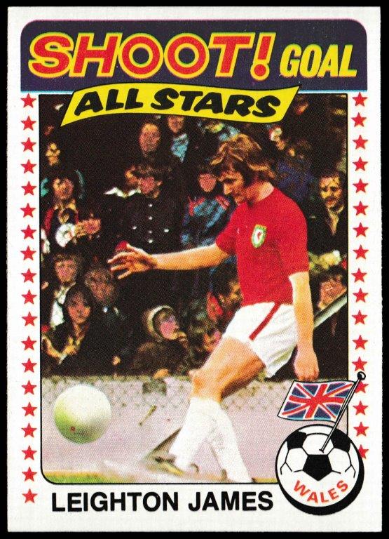 Topps (UK) - 'Footballers (Blue Back 111-220) Card #128 - Leighton James (Wales) Topps (UK) - 'Footballers (Blue Back 111-220) Card #128 - Leighton James (Wales)