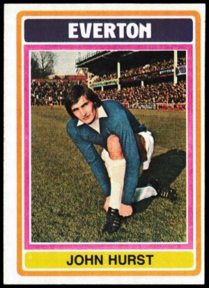 Topps (UK) - 'Footballers (Blue Back 111-220) Card #146 - John Hurst (Everton)