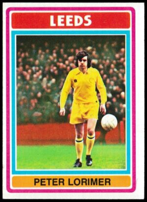 Topps (UK) - 'Footballers (Blue Back 111-220) Card #148 - Peter Lorimer (Leeds United) Topps (UK) - 'Footballers (Blue Back 111-220) Card #148 - Peter Lorimer (Leeds United)