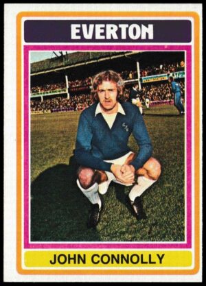 Topps (UK) - 'Footballers (Blue Back 111-220) Card #157 - John Connolly (Everton)
