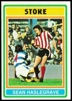Topps (UK) - 'Footballers (Blue Back 111-220) Card #158 - Sean Haslegrave (Stoke City)