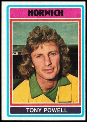 Topps (UK) - 'Footballers (Blue Back 111-220) Card #161 - Tony Powell (Norwich City)