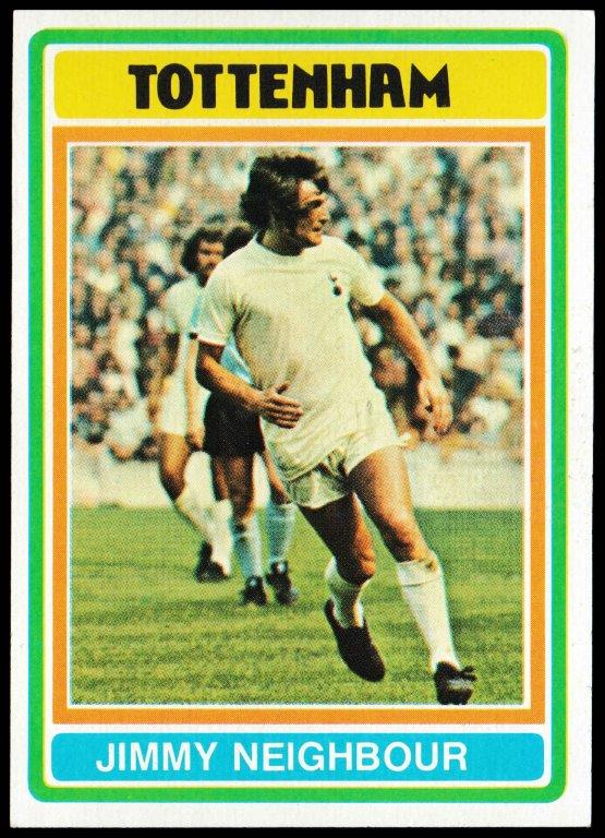 Topps (UK) - 'Footballers (Blue Back 111-220) Card #162 - Jim Neighbour (Tottenham) Topps (UK) - 'Footballers (Blue Back 111-220) Card #162 - Jim Neighbour (Tottenham)