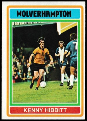 Topps (UK) - 'Footballers (Blue Back 111-220) Card #165 - Ken Hibbitt (Wolves)