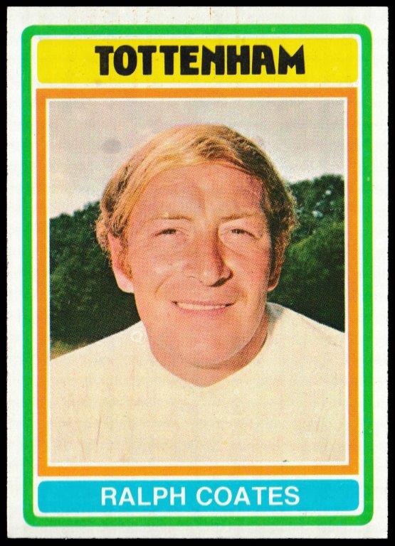 Topps (UK) - 'Footballers (Blue Back 111-220) Card #183 - Ralph Coates (Tottenham Hotspur) Topps (UK) - 'Footballers (Blue Back 111-220) Card #183 - Ralph Coates (Tottenham Hotspur)