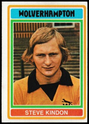 Topps (UK) - 'Footballers (Blue Back 111-220) Card #187 - Steve Kindon (Wolves) Topps (UK) - 'Footballers (Blue Back 111-220) Card #187 - Steve Kindon (Wolves)