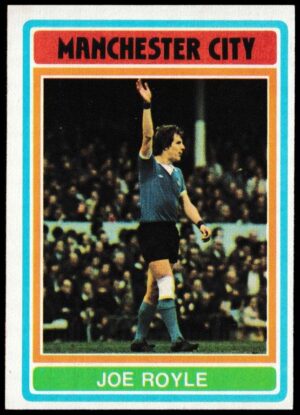 Topps (UK) - 'Footballers (Blue Back 111-220) Card #191 - Joe Royle (Manchester City)
