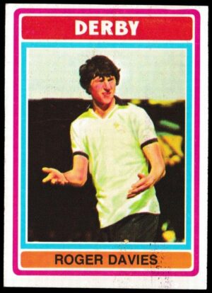 Topps (UK) - 'Footballers (Blue Back 111-220) Card #194 - Roger Davies (Derby County)