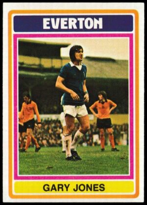 Topps (UK) - 'Footballers (Blue Back 111-220) Card #195 - Gary Jones (Everton)