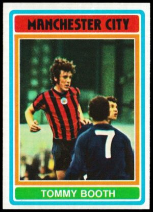 Topps (UK) - 'Footballers (Blue Back 111-220) Card #199 - Tommy Booth (Manchester City)
