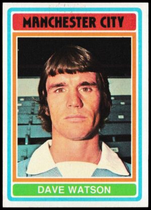 Topps (UK) - 'Footballers (Blue Back 111-220) Card #210 - Dave Watson (Manchester City)