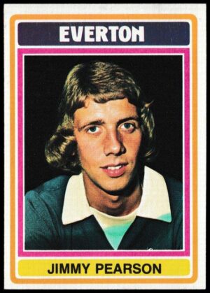 Topps (UK) - 'Footballers (Blue Back 111-220) Card #213 - Jim Pearson (Everton)