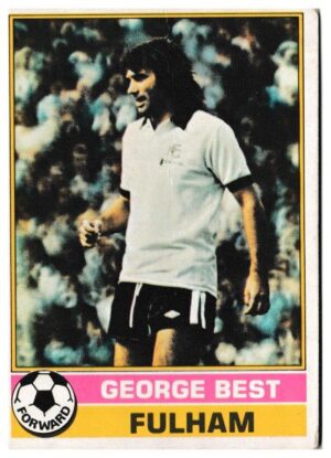 Topps (UK) - 'Footballers (Red Back 1-110)' - Card #1 - George Best (Fulham)