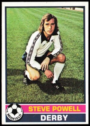 Topps (UK) - 'Footballers (Red Back 111-220)' - Card #122 - Steve Powell (Derby County)