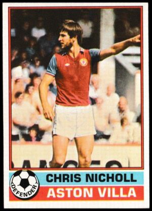 Topps (UK) - 'Footballers (Red Back 111-220)' - Card #127 - Chris Nicholl (Aston Villa)