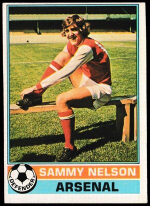 Topps (UK) - 'Footballers (Red Back 111-220)' - Card #132 - Sammy Nelson (Arsenal)