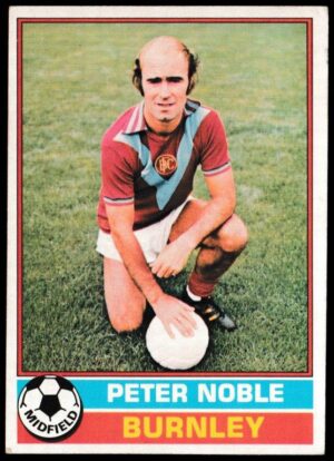 Topps (UK) - 'Footballers (Red Back 111-220)' - Card #137 - Peter Noble (Burnley)