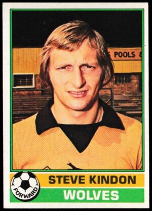 Topps (UK) - 'Footballers (Red Back 111-220)' - Card #142 - Steve Kindon (Wolves) Topps (UK) - 'Footballers (Red Back 111-220)' - Card #142 - Steve Kindon (Wolves)