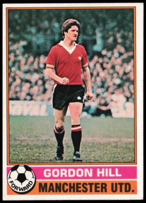 Topps (UK) - 'Footballers (Red Back 111-220)' - Card #150 - Gordon Hill (Man Utd)