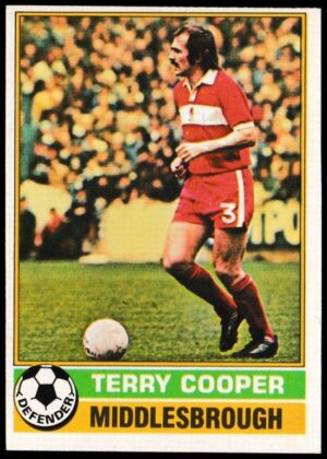 Topps (UK) - 'Footballers (Red Back 111-220)' - Card #151 - Terry Cooper (Middlesbrough)