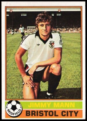 Topps (UK) - 'Footballers (Red Back 111-220)' - Card #156 - Jimmy Mann (Bristol City)