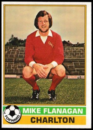 Topps (UK) - 'Footballers (Red Back 111-220)' - Card #158 - Mike Flanagan (Charlton)