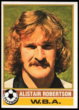 Topps (UK) - 'Footballers (Red Back 111-220)' - Card #166 - Alastair Robertson (West Brom)