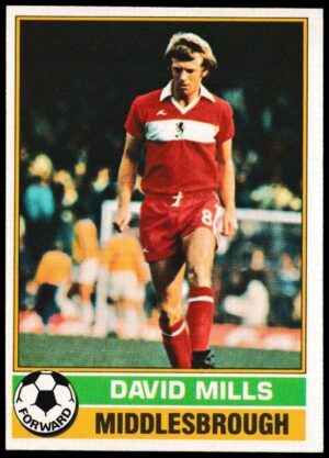 Topps (UK) - 'Footballers (Red Back 111-220)' - Card #167 - David Mills (Middlesbrough)