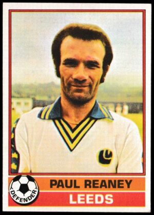 Topps (UK) - 'Footballers (Red Back 111-220)' - Card #169 - Paul Reaney (Leeds Utd)