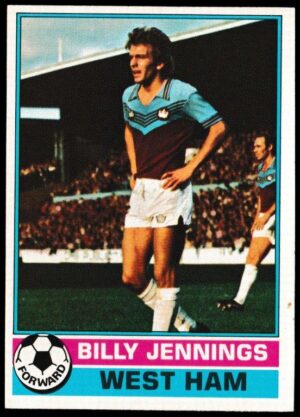 Topps (UK) - 'Footballers (Red Back 111-220)' - Card #176 - Billy Hennings (West Ham)