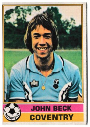 Topps (UK) - 'Footballers (Red Back 1-110)' - Card #18 - John Beck (Coventry)