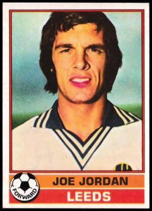 Topps (UK) - 'Footballers (Red Back 111-220)' - Card #184 - Joe Jordan (Leeds Utd)