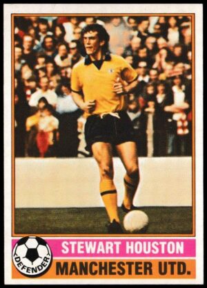 Topps (UK) - 'Footballers (Red Back 111-220)' - Card #191 - Stewart Houston (Man Utd)