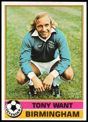 Topps (UK) - 'Footballers (Red Back 111-220)' - Card #197 - Tony Want (Birmingham)