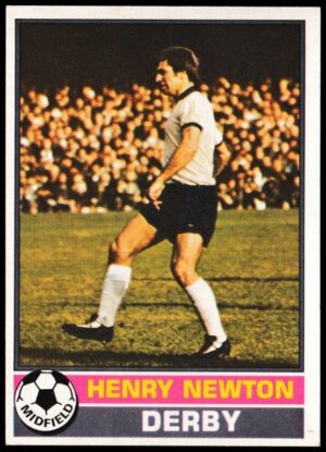 Topps (UK) - 'Footballers (Red Back 111-220)' - Card #202 - Henry Newton (Derby)