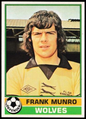 Topps (UK) - 'Footballers (Red Back 111-220)' - Card #203 - Frank Munro (Wolves) Topps (UK) - 'Footballers (Red Back 111-220)' - Card #203 - Frank Munro (Wolves)
