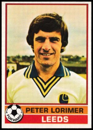 Topps (UK) - 'Footballers (Red Back 111-220)' - Card #208 - Peter Lorimer (Leeds United) Topps (UK) - 'Footballers (Red Back 111-220)' - Card #208 - Peter Lorimer (Leeds United)