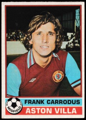 Topps (UK) - 'Footballers (Red Back 111-220)' - Card #214 - Frank Carrodus (Aston Villa)