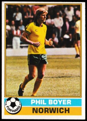 Topps (UK) - 'Footballers (Red Back 111-220)' - Card #215 - Phil Boyer (Norwich)