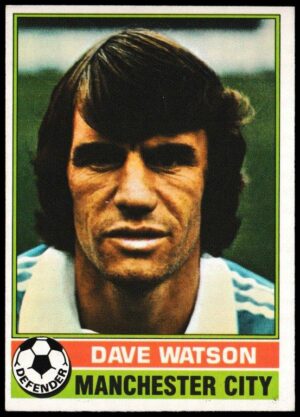 Topps (UK) - 'Footballers (Red Back 111-220)' - Card #219 - Dave Watson (Man City)