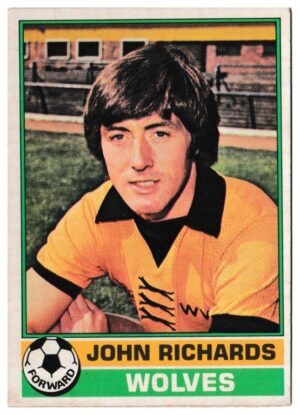 Topps (UK) - 'Footballers (Red Back 1-110)' - Card #24 - John Richards (Wolves) Topps (UK) - 'Footballers (Red Back 1-110)' - Card #24 - John Richards (Wolves)