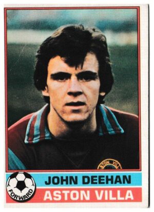 Topps (UK) - 'Footballers (Red Back 1-110)' - Card #3 - John Deehan (Aston Villa)