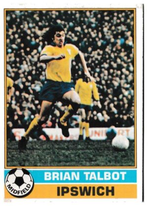 Topps (UK) - 'Footballers (Red Back 1-110)' - Card #34 - Brian Talbot (Ipswich)